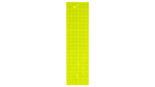 Birch Neon Quilting ruler 6 1/2" x 24"