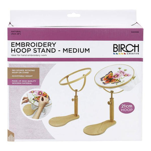 Birch embroidery hoop stand - medium