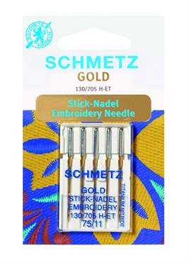 Schmetz Gold Embroidery Needles