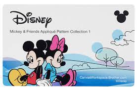 brother ScanNCut Mickey & Friends Appliqué Pattern Collection 1
