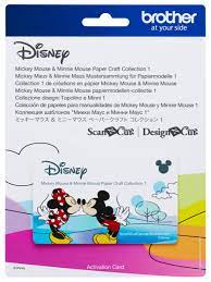 brother ScanNCut Mickey Mouse & Minnie Mouse Paper Craft Collection 1