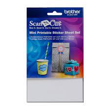 brother ScanNCut Mini Printable Sticker Sheet Set