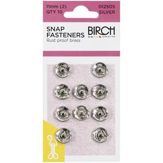 Birch Snap Fasteners (11mm)