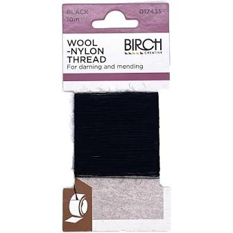 Birch - Wool Nylon Thread (Black)
